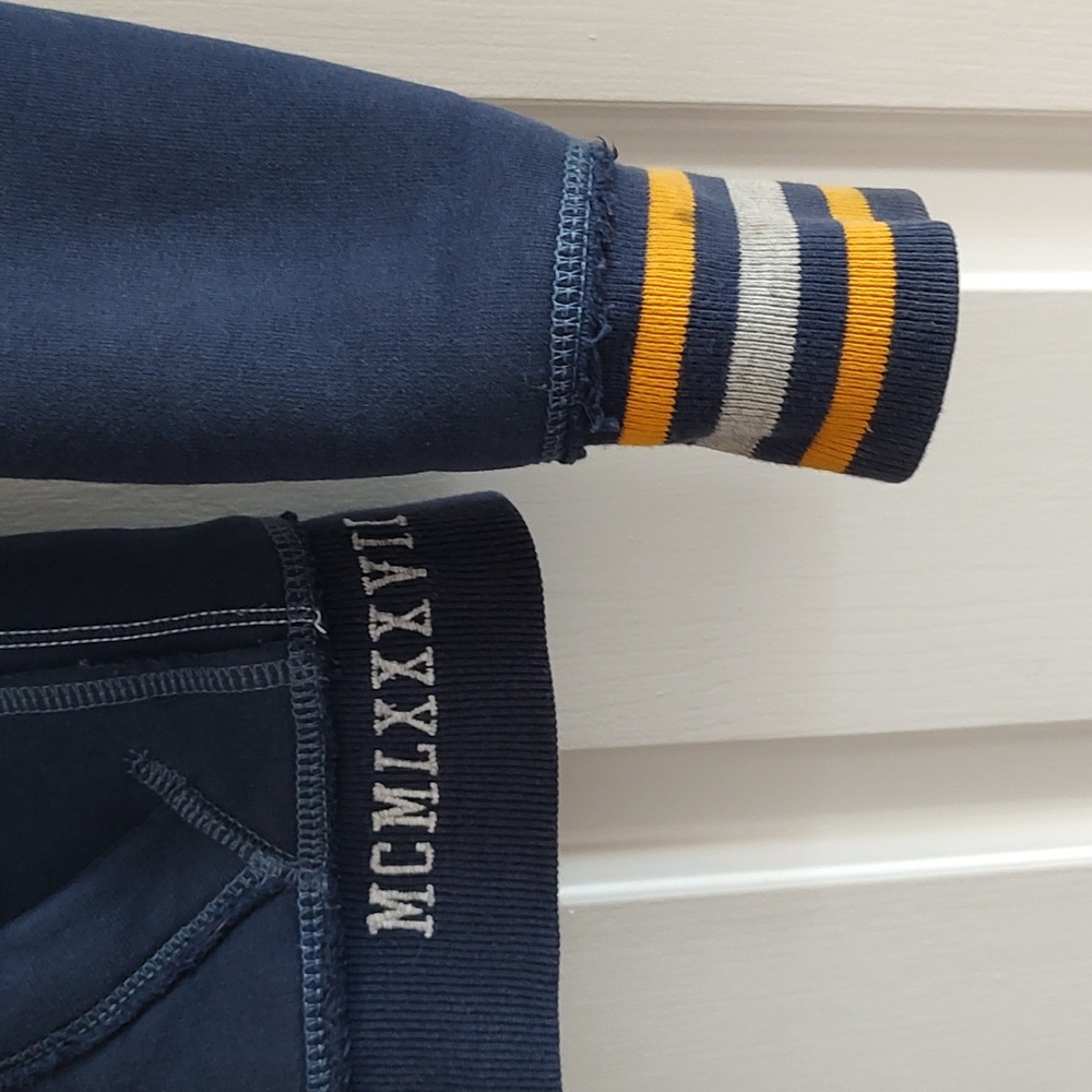 Aeropostale XS Blue Varsity Thermal Hoodie - Picture 4 of 11
